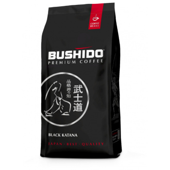 Кофе в зернах Black Katana, пакет 1 кг, Bushido