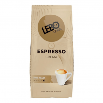 Кофе в зернах ESPRESSO CREMA 220 г, Lebo