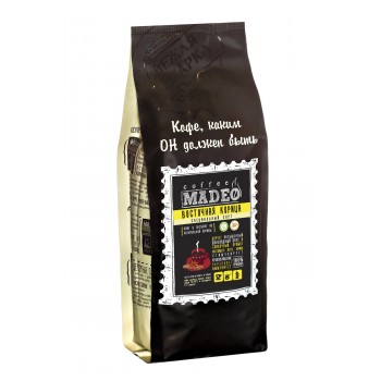 Кофе в зернах Восточная корица (в обсыпке), пакет 500 г, Madeo