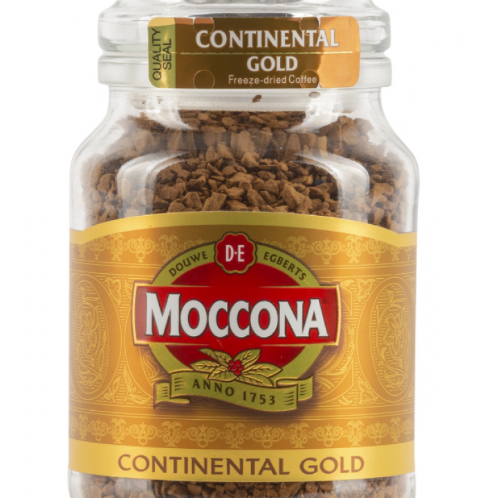 Кофе растворимый сублимированный Continental Gold, банка 95 г, Moccona