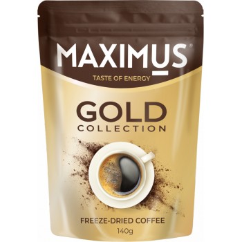 Кофе растворимый сублимированный GOLD COLLECTION 140 Г, Maximus