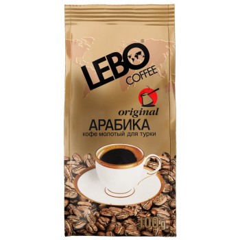 Кофе молотый Lebo Original для турки, 100 г, Lebo