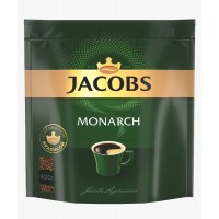 Кофе растворимый Jacobs Monarch акционная упаковка 300+100 г в подарок, 400 г, Jacobs