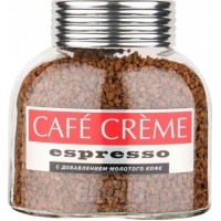 Кофе растворимый сублимированный с добавлением молотого Cafe Creme Espresso, банка 100 г, Café Crème