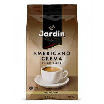 Кофе в зернах Americano Crema, пакет 1 кг, Jardin