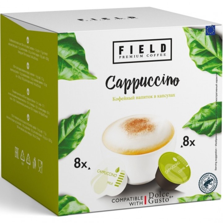 Кофе в капсулах Cappuccino 200 г 16 шт, FIELD
