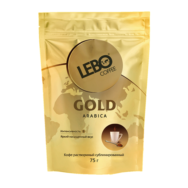 Кофе сублимированный Lebo Gold пакет 75 г субл. пакет