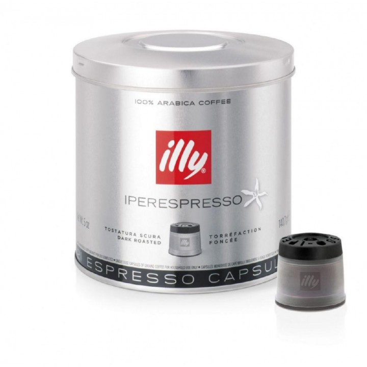 Кофе молотый в капсулах ipso home, темной обжарки, 140 г, illy