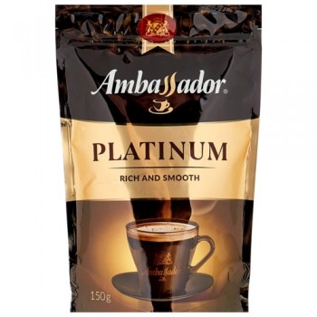 Кофе растворимый Platinum, пакет 75 г, Ambassador