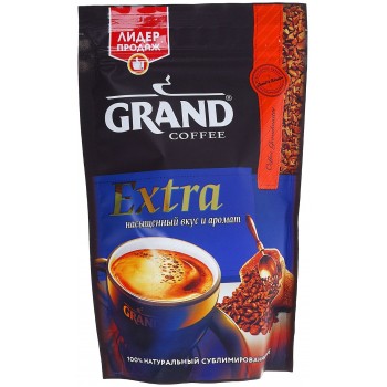 Кофе растворимый Grand extra сублимированный, 95 г, Grand