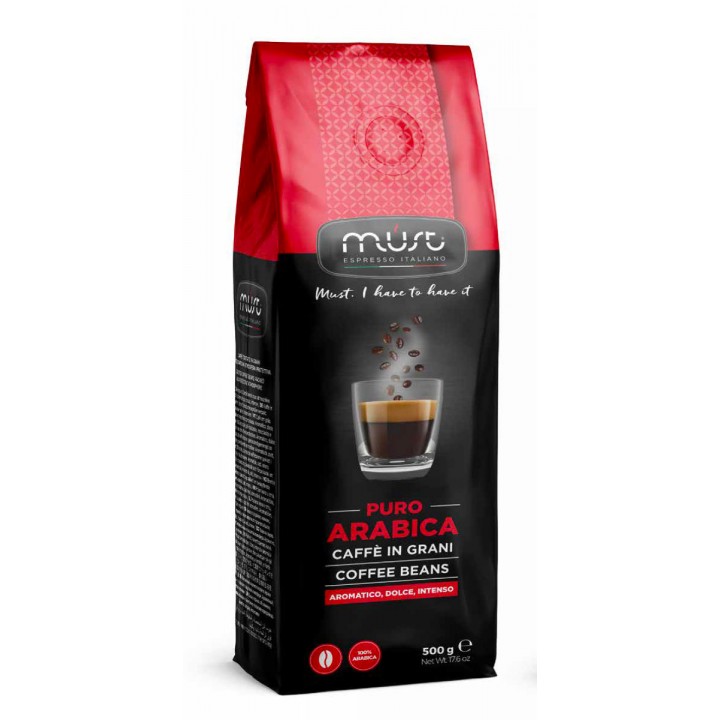 Кофе в зернах Must Pure Arabica, пакет 500 г, Must