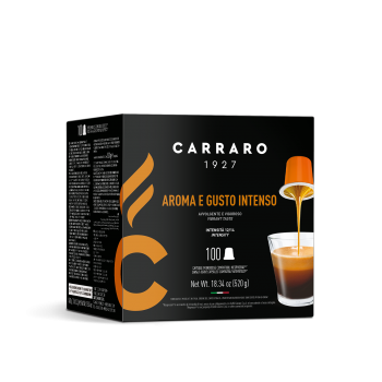 Кофе в капсулах, CARRARO (DG) AROMA E GUSTO INTENSO 100 шт