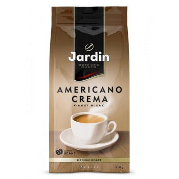 Кофе в зернах Americano Crema, пакет 250 г, Jardin