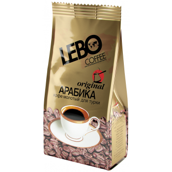 Кофе молотый Lebo арабика для турки, 200 г, Lebo