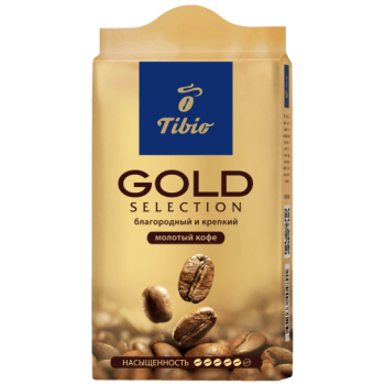 Кофе молотый Gold, пакет 250 г, TIBIO