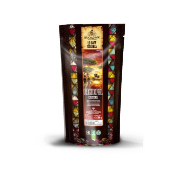 Кофе растворимый сублимированный Ethiopia Kaffa, пакет 200 г, Broceliande