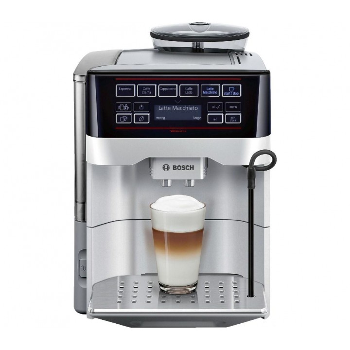 Автоматическая кофемашина эспрессо TES60321RW, серебристая, пластик, Bosch