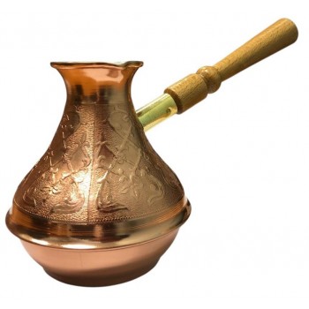 Турка (джезва, ибрик) кофеварка медная "Восточная красавица" 400 мл, Империя Кофе